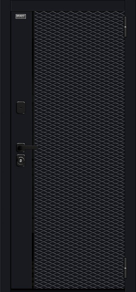 Товар Дверь Браво Матрикс-3 Total Black/Off-white DIS006769