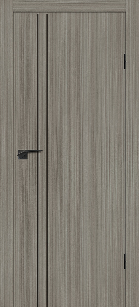 Межкомнатная дверь P-20 AL черный молдинг Эвкалипт португальский