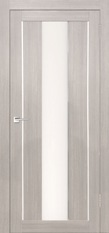 Межкомнатная дверь Легенда Y-2 тон Белая лиственница Остекление Сатинат белое