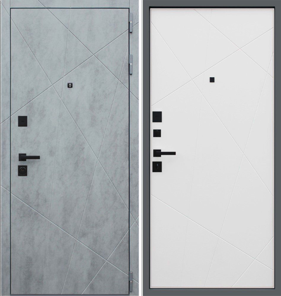 Дверь Дуэт Б белый матовый DIS006676