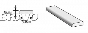 Товар Притворная планка 2000x30x8 BRK815
